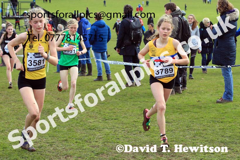 Girls Under-15s 2022 CAU Inter Counties Cross Country, Prestwold Hall, Loughborough.  Photo: David T. Hewitson/Sports for All Pics